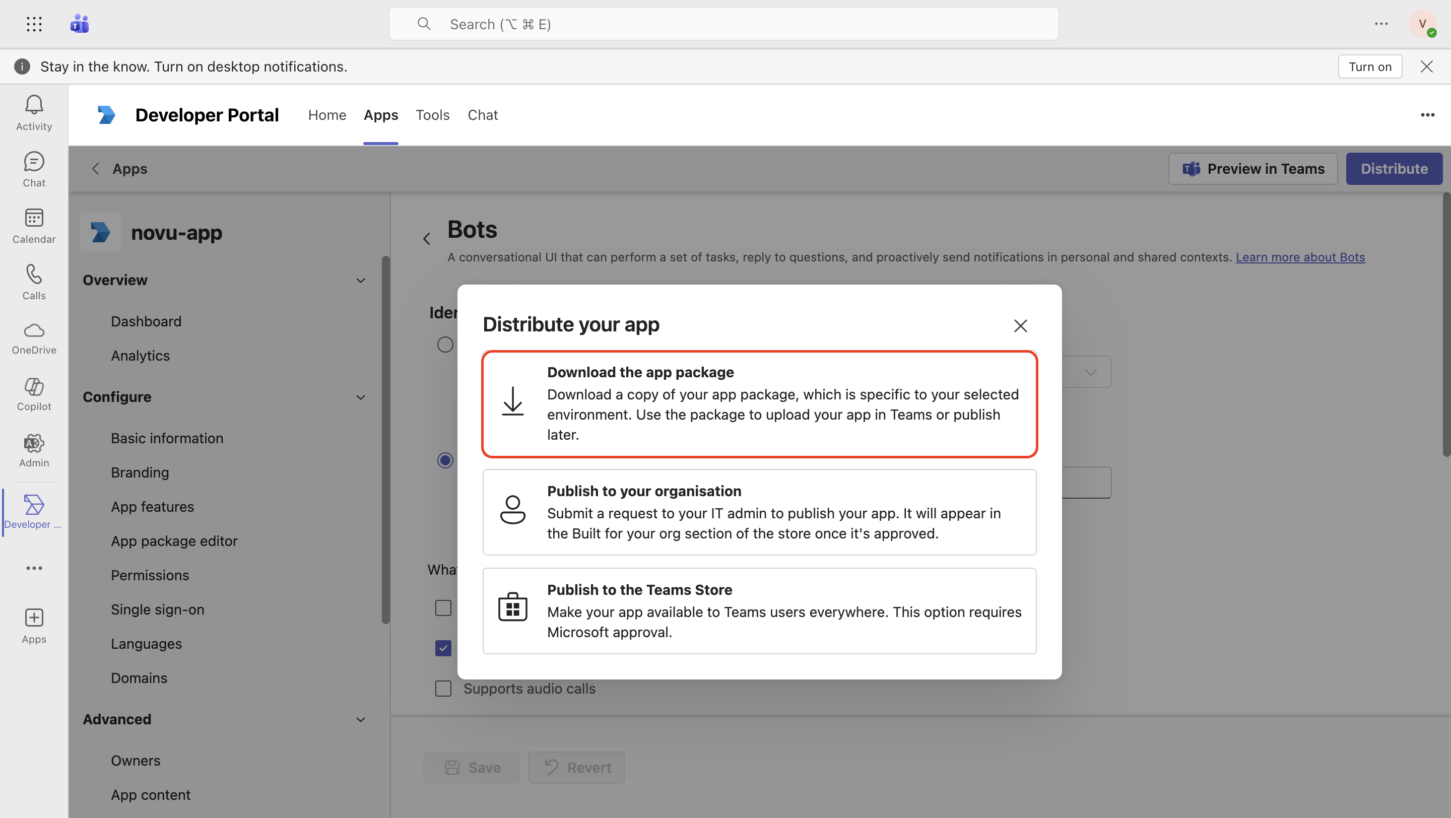 Distribute your app